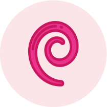 Debian OS logo